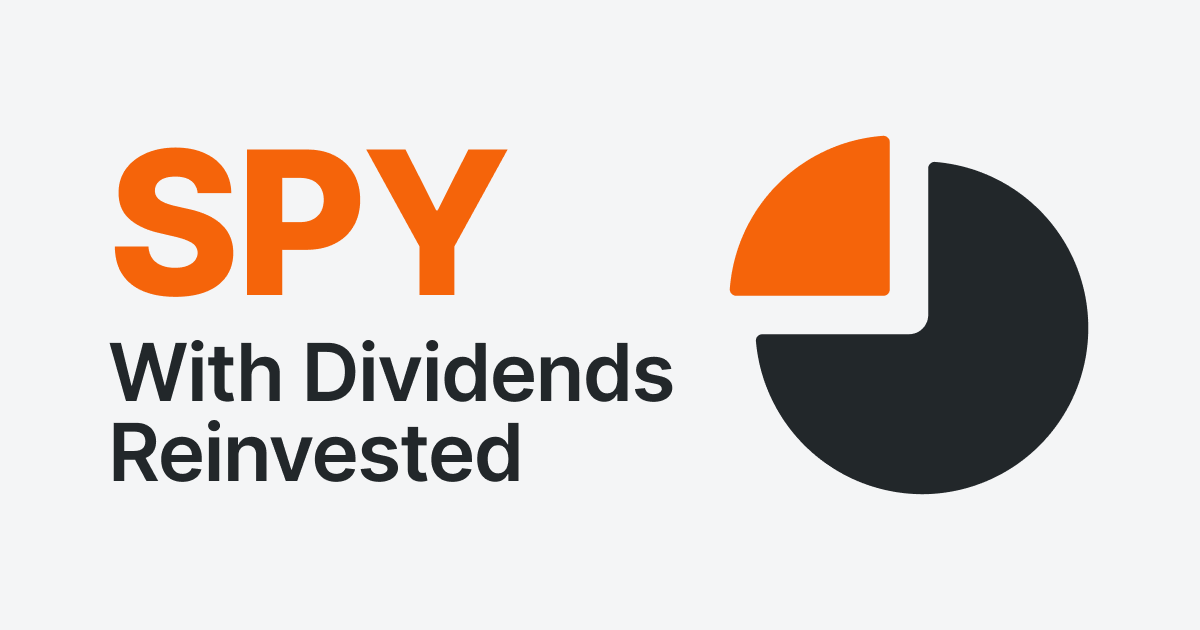 Cover image - SPY dividends reinvested vs not reinvested