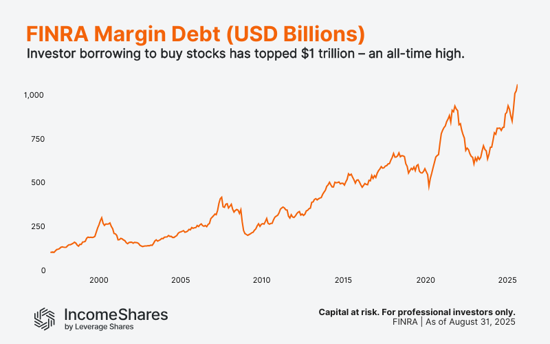 Chart Showing FINRA Margin debt is at all time highs