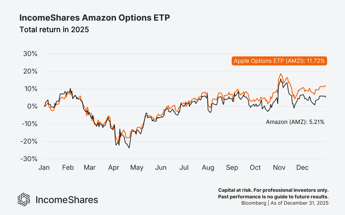 AMZI vs AMZ_total returns 2025_Amazon (AMZN) Options ETP