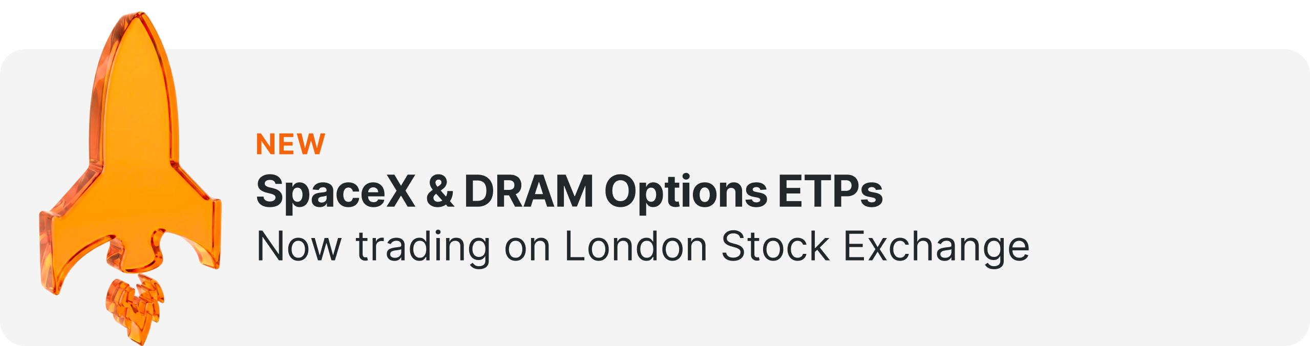 SpaceX & DRAM Options ETPs
